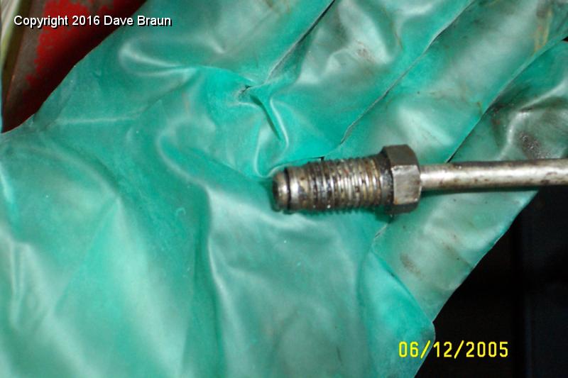 MGTD15470/Brakes/Bulged end of brake fitting